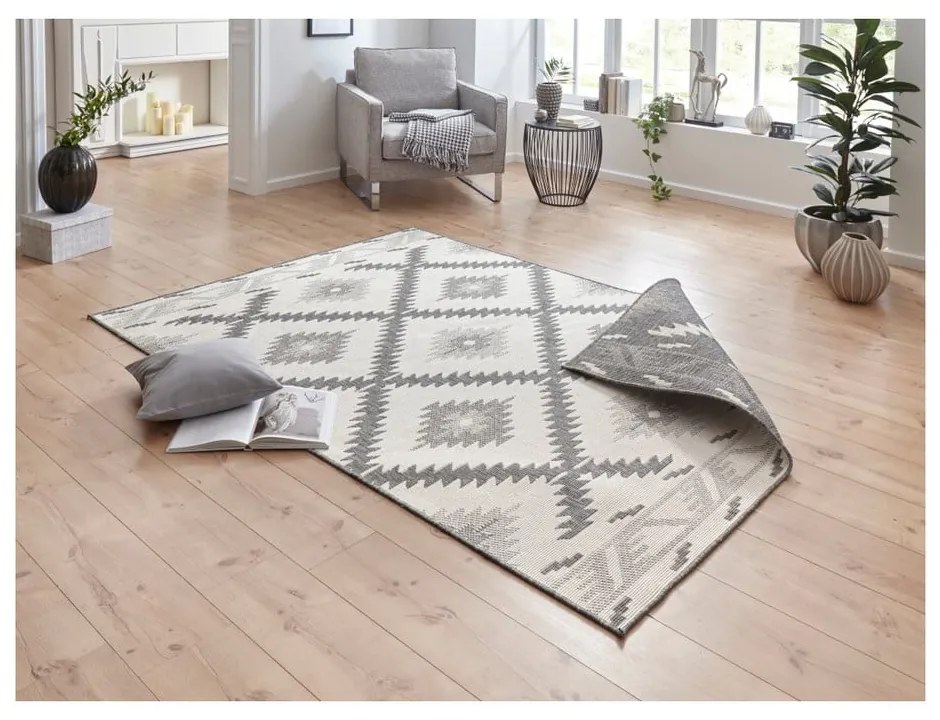 Tappeto da esterno grigio e crema , 150 x 80 cm Malibu - NORTHRUGS