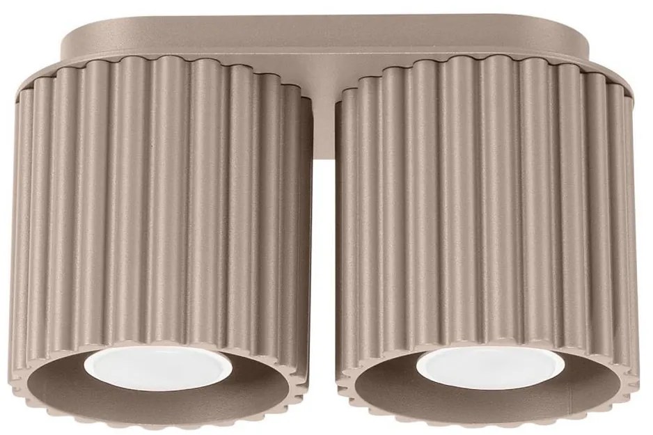 Sollux SL.1815 - Faretto AURA 2xGU10/10W/230V taupe