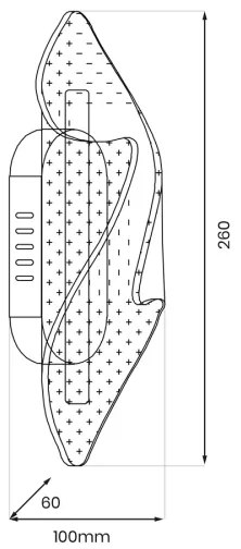 Applique a LED LARGO LED/8W/230V oro