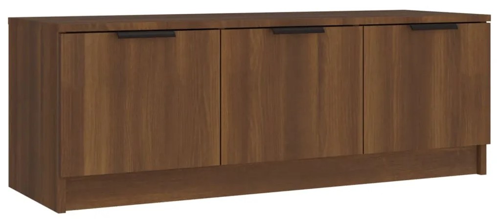 Mobile tv marrone rovere 102x35x36,5 cm in legno multistrato