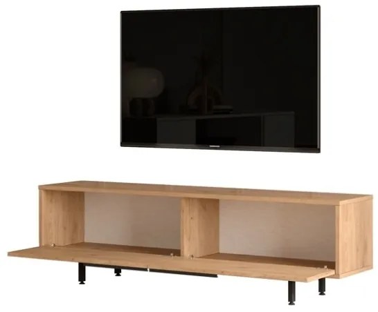 Mobile TV Con Piedini In Ferro 2 Ante Frontali 160x36x45 Ocean Legno