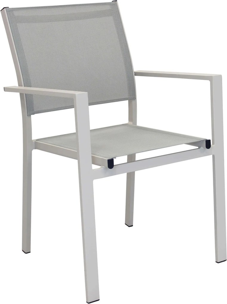 VENUS - poltrona da giardino in alluminio e textilene impilabile