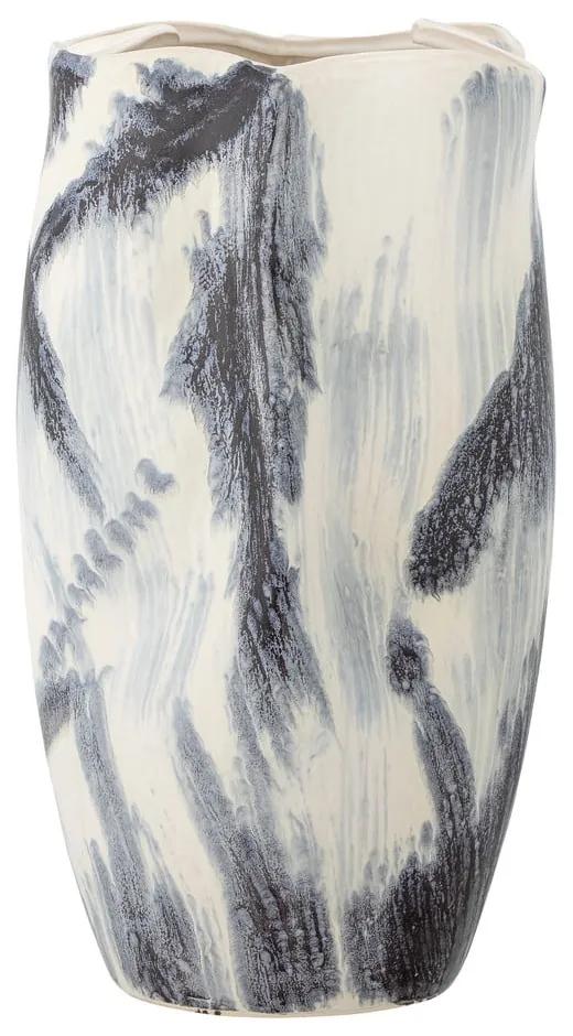 Vaso in gres bianco e nero (altezza 37 cm) Elira - Bloomingville