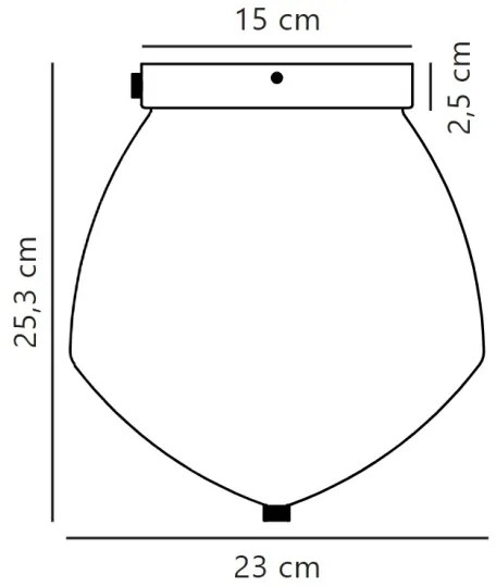 Nordlux - Plafoniera ORBIFORM 1xE27/40W/230V oro