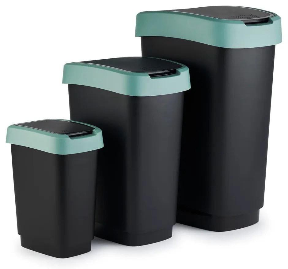 Bidone per rifiuti in plastica riciclata da 25 L Twist - Rotho