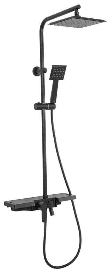 REA-P0636 - Set doccia BRAVO nero opaco