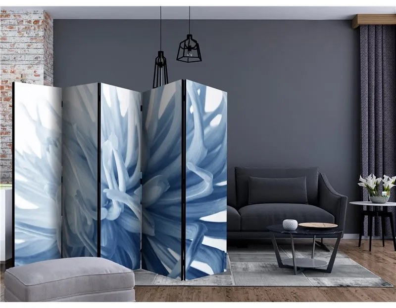 Paravento  Flower  blue dahlia II [Room Dividers]  Colore ---, Dimensioni e Misure 225x172