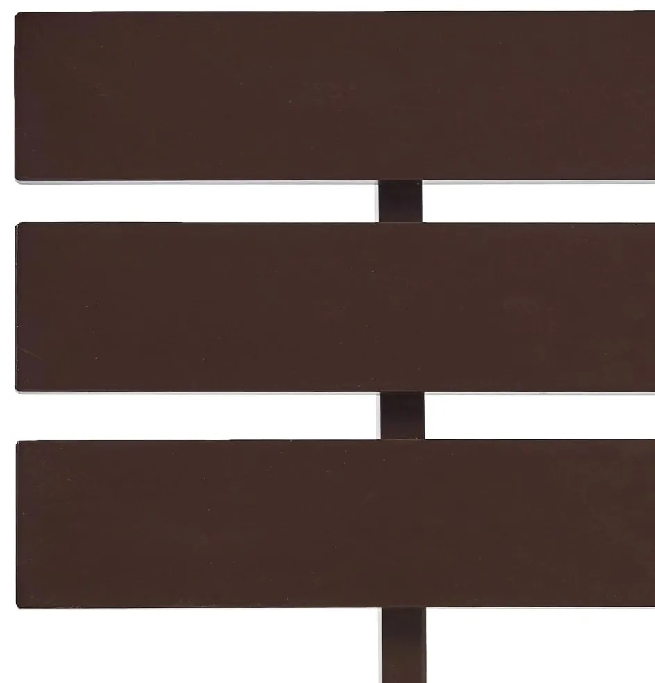 Giroletto marrone scuro in legno massello di pino 90x200 cm