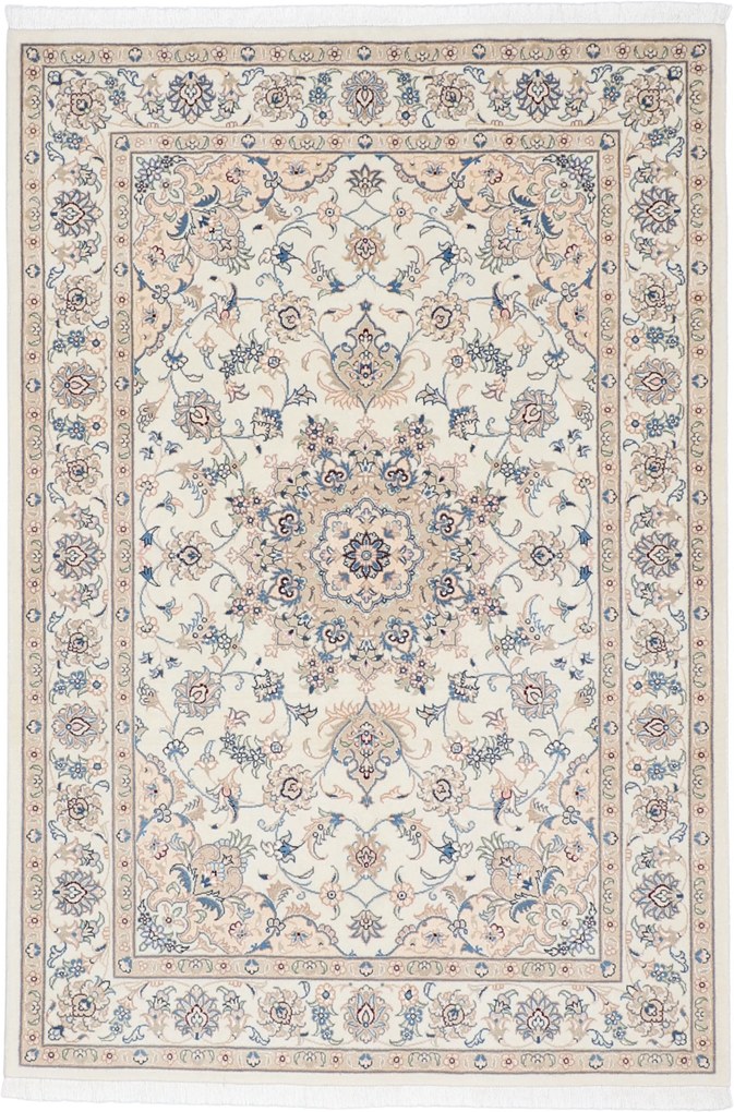 Nain Tappeto 140 x 200 (Iran) Annodato A Mano