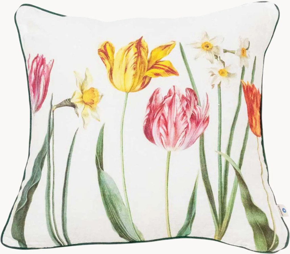 Copricuscino in lino Tulips