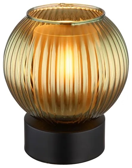 Globo 15638TG - Lampada da tavolo ZUMBA 1xE27/25W/230V diametro 15 cm verde