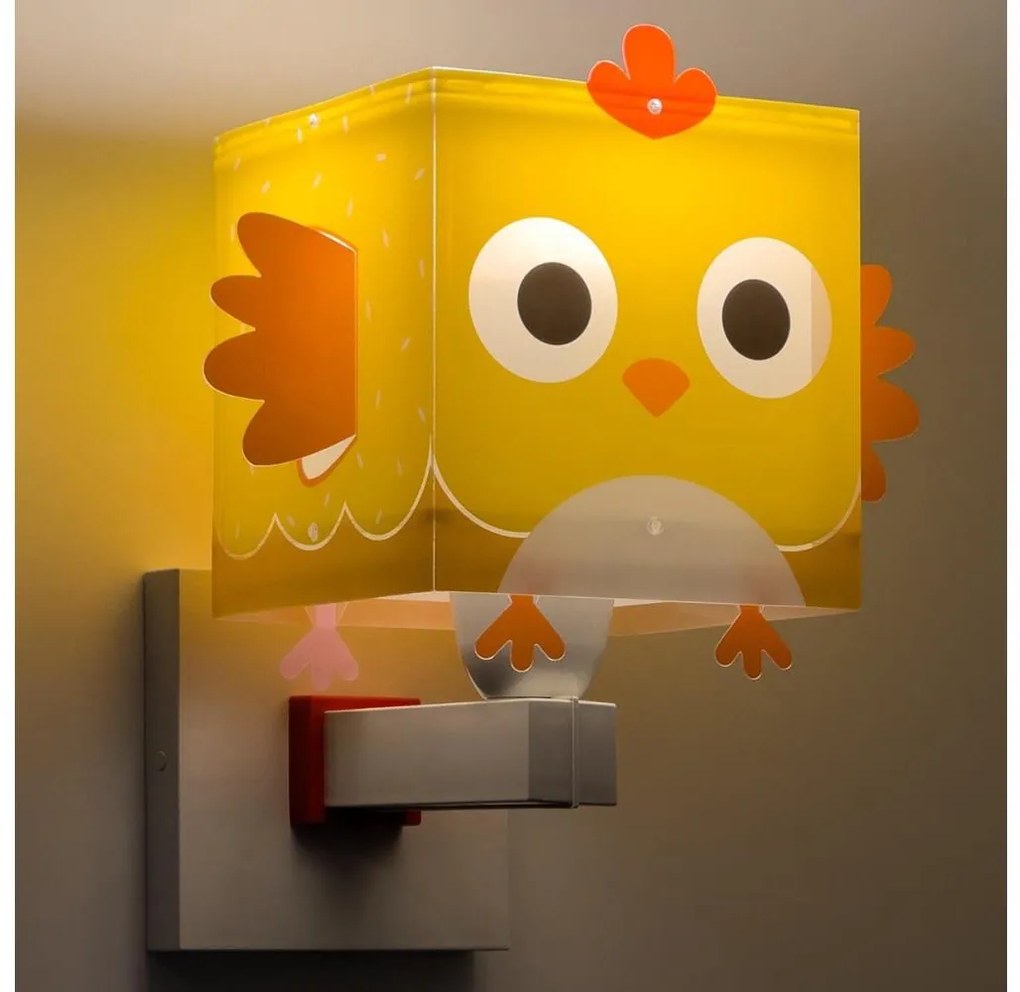 Dalber 64649 - Applique per bambini LITTLE CHICKEN 1xE27/15W/230V