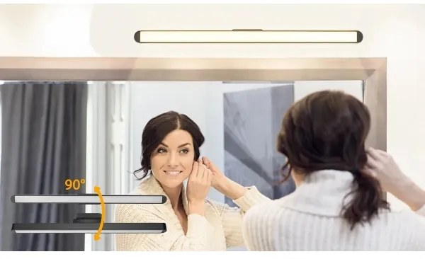 Aigostar - Illuminazione a specchio ricaricabile e dimmerabile LED/2,9W/5V