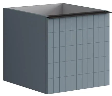 Struttura semi colonna da bagno Pixel2 cassetti laccato opaco indaco L 40 x H 40 x P 45.5 cm