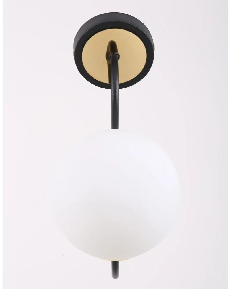 Lampada da parete bianca e nera ø 15 cm Oslo – Squid Lighting