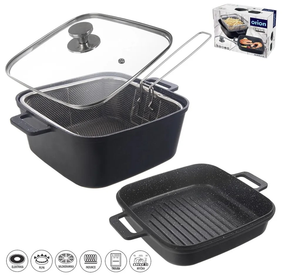 Teglie in set in alluminio 2 pz 24,5x32,5 cm GRANDE - Orion