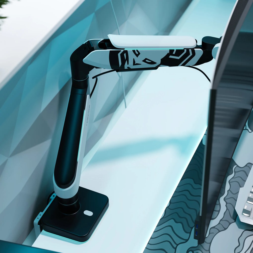 Supporto per monitor da scrivania LED RGB X-Arm