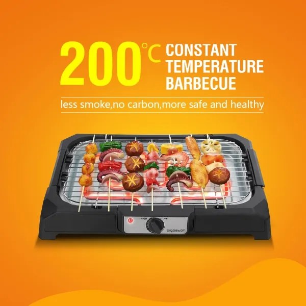 Aigostar - Grill elettrico da tavolo 2000 W/230 V