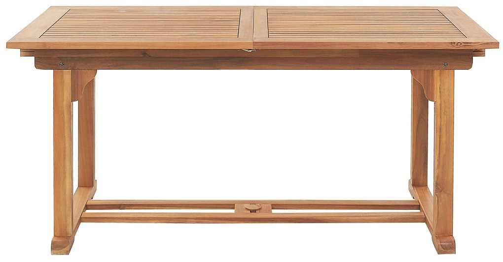 Tavolo da giardino legno chiaro 160/220 x 90 cm JAVA Beliani