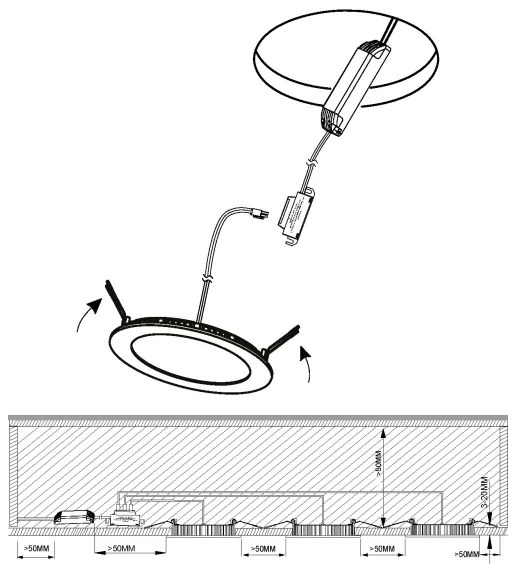 Eglo 98635 - Set da 3 lampade da bagno FUEVA LED/2,8W/230V IP44 cromato
