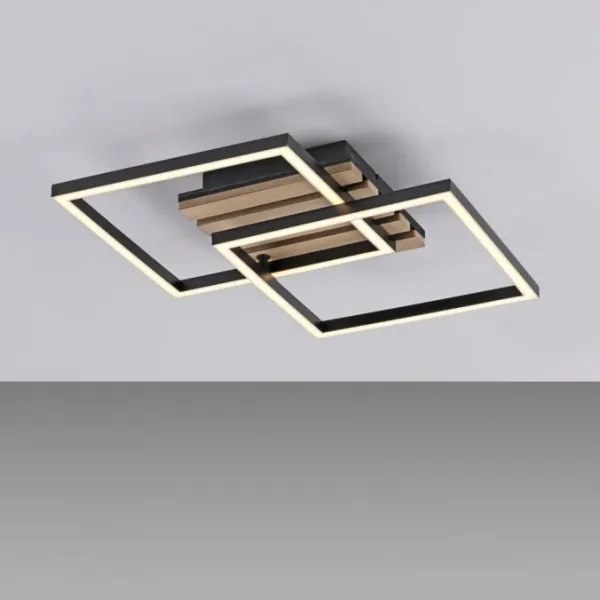 JUST LIGHT. 14053-79 - Plafoniera LED AKUSTIKA LED/15W/230V rovere/nero