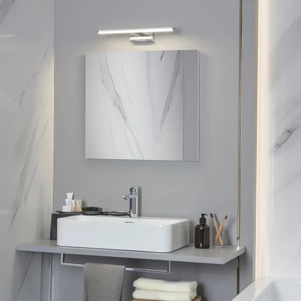Brilagi - Specchio da bagno con luce LED VESTRA LED/8W/230V 40 cm IP44 cromato