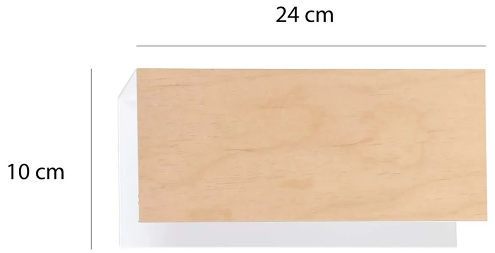 Applique Minimal Sarutahiko Acciaio Bianco 1 Luce E27 Ip20
