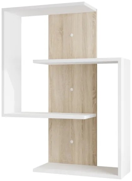 Mensola MORIKO 85x65 cm bianco/marrone