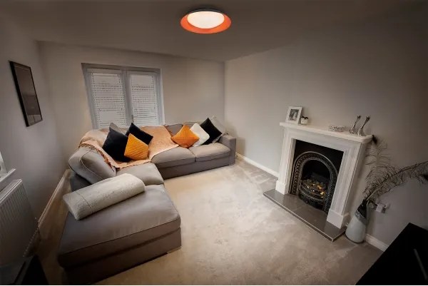 Osram - Plafoniera LED dimmerabile ORBIS PLATE LED/19W/230V Ø31 cm arancione/nero