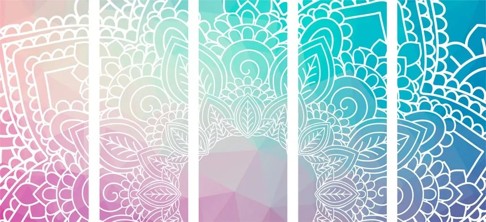 Quadri 5 pezzi – Elementi di Mandala