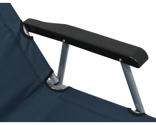 Sedia da campeggio pieghevole blu