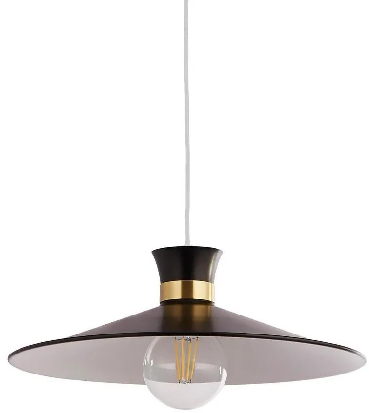 Searchlight 601891BK - Lampadario a cavo BALHAM 1xE27/60W/230V