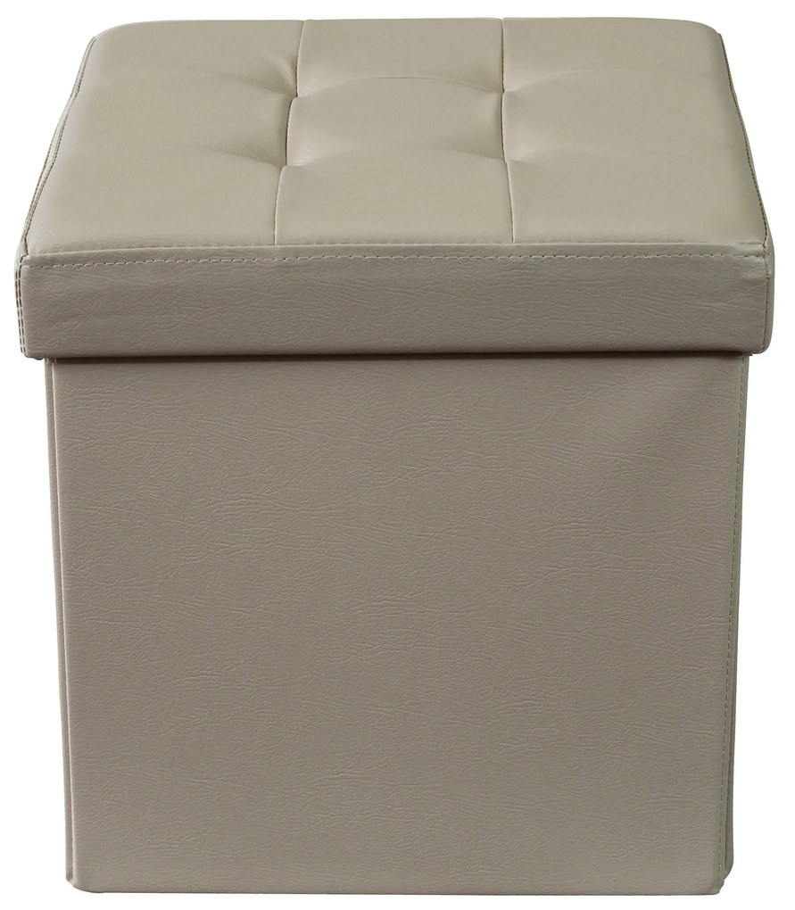 ZARA - pouf quadrato in ecopelle