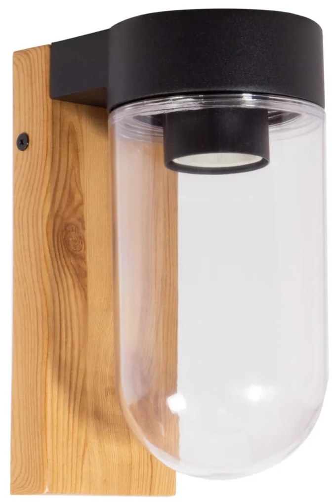 Applique da Esterno Color Legno con Base E27 IP54
