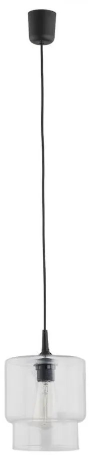 Argon 3275 - Lampadario su corda NEWA 1xE27/15W/230V trasparente