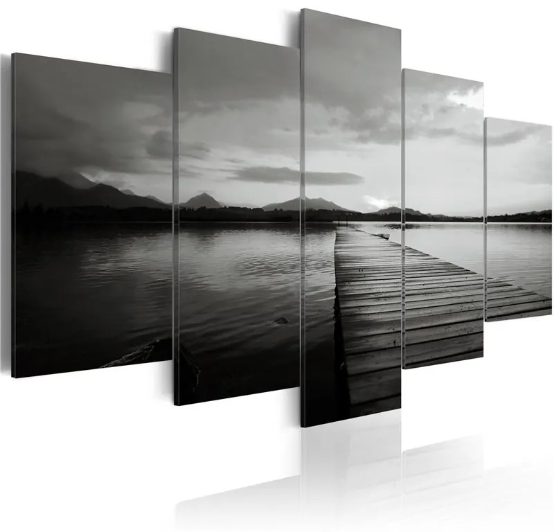 Quadro Island of Memories  Colore Grigio, Dimensioni e Misure 100x50