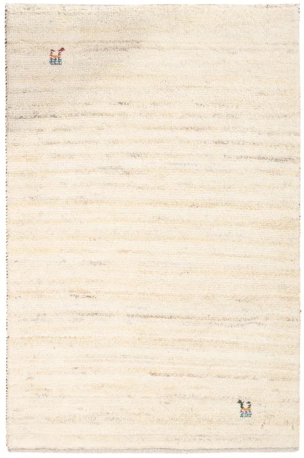 Gabbeh Tappeto 90 x 60 Beige (Iran) Annodato A Mano