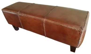 Panca DKD Home Decor   Marrone Alluminio Teca 120 x 46 x 41 cm 120 x 41 x 46 cm