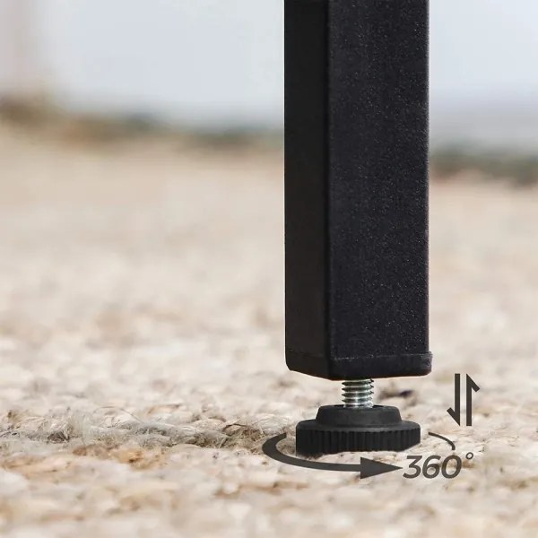 Tavolo da bar BARTIS marrone/nero