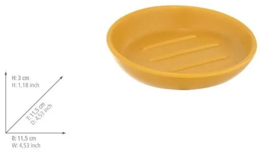 Portasapone in ceramica giallo Badi - Wenko