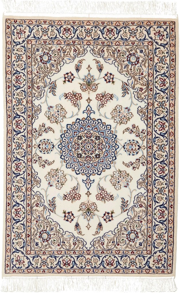 Nain Tappeto 60 x 90 Beige (Iran) Annodato A Mano