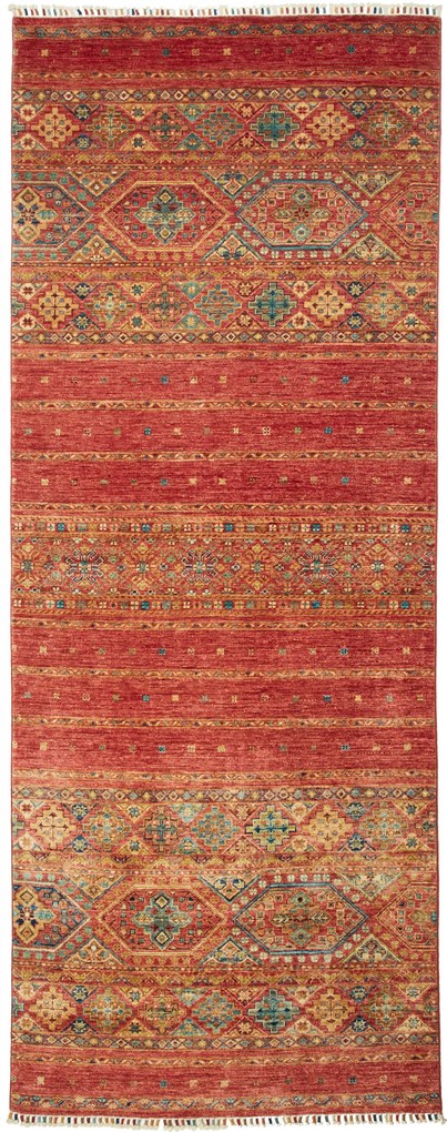 Samarkand Tappeto 120 x 310 Rosso (Pakistan) Annodato A Mano