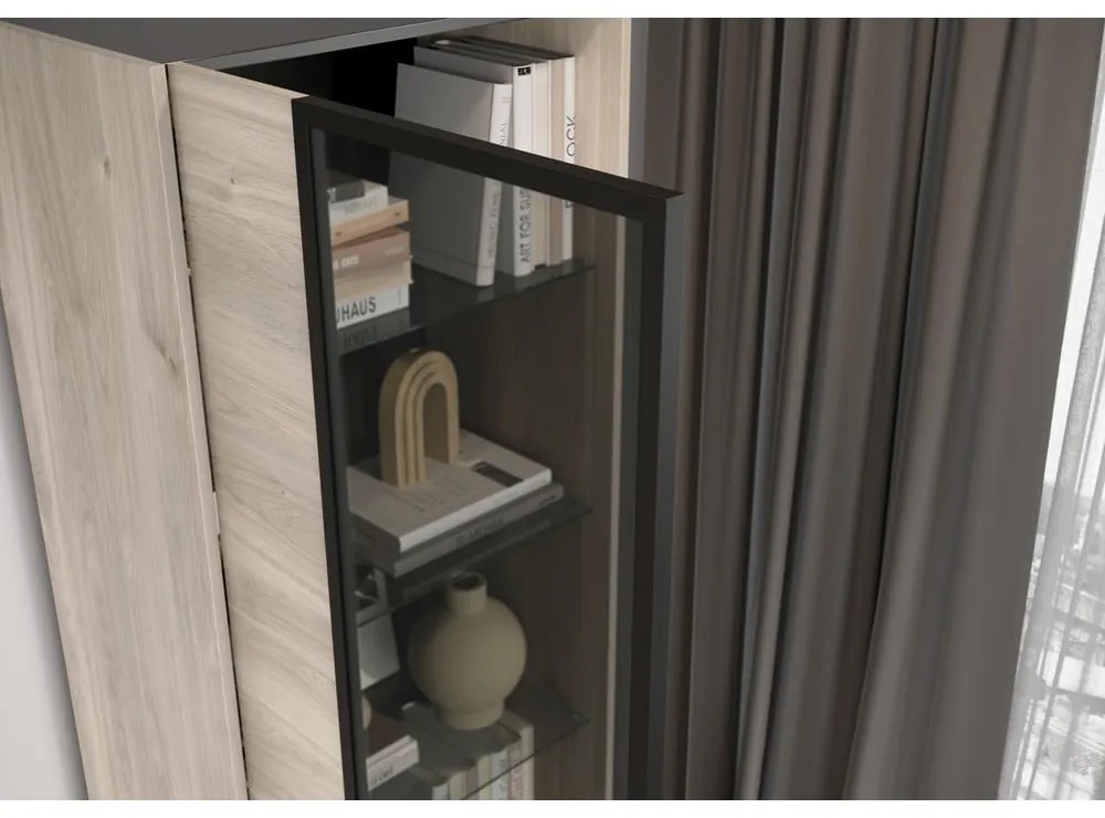 Vetrina in rovere 64x206 cm Cantoria - Germania