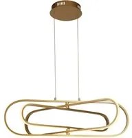 Lampadario Moderno Clip Acciaio Oro Bianco Led 52,51W 3000 - 4500 - 6500K