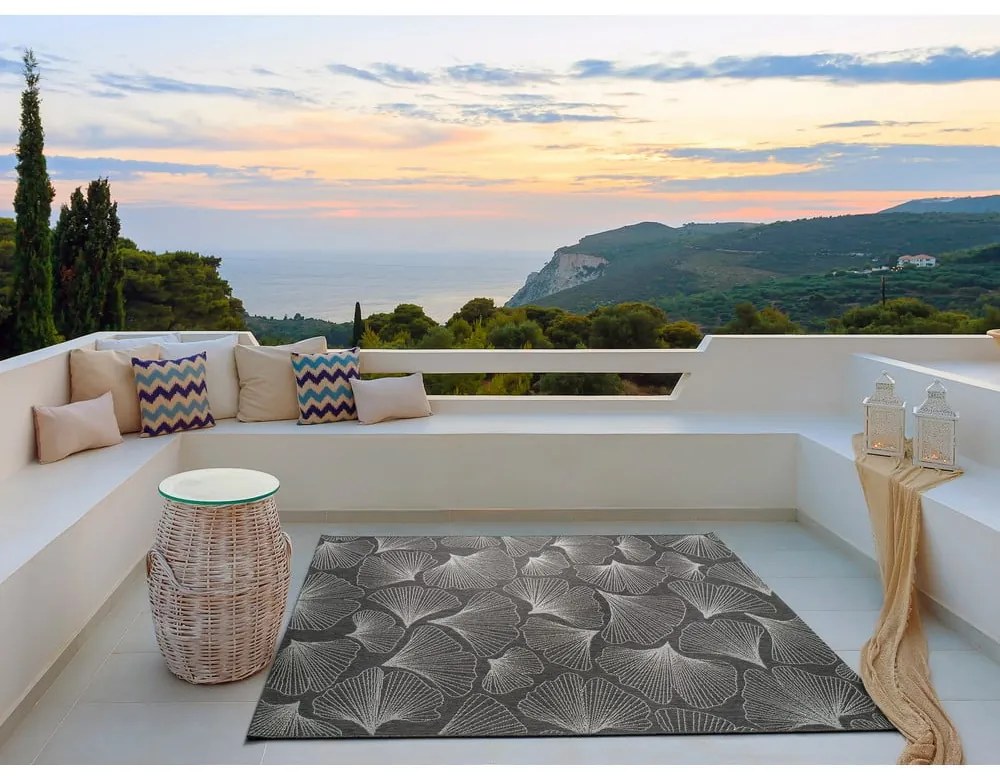 Tappeto per esterni grigio scuro, 80 x 150 cm Tokio - Universal