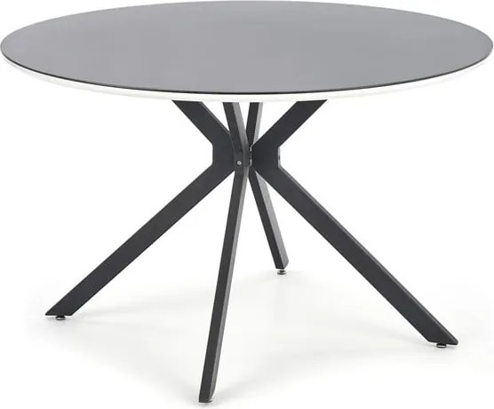 Tavolo rotondo MDF + vetro + metallo Avelar - p 120 x h 76 cm