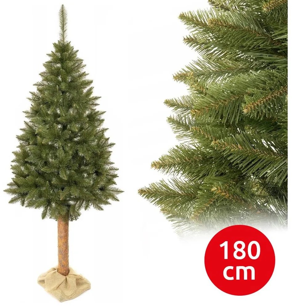 Albero di Natale su tronco 180 cm abete rosso
