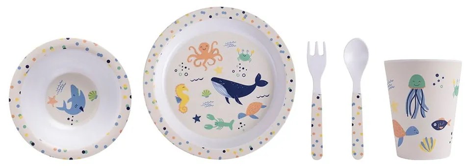 Set da pranzo per bambini 5 pezzi Ocean - Ladelle