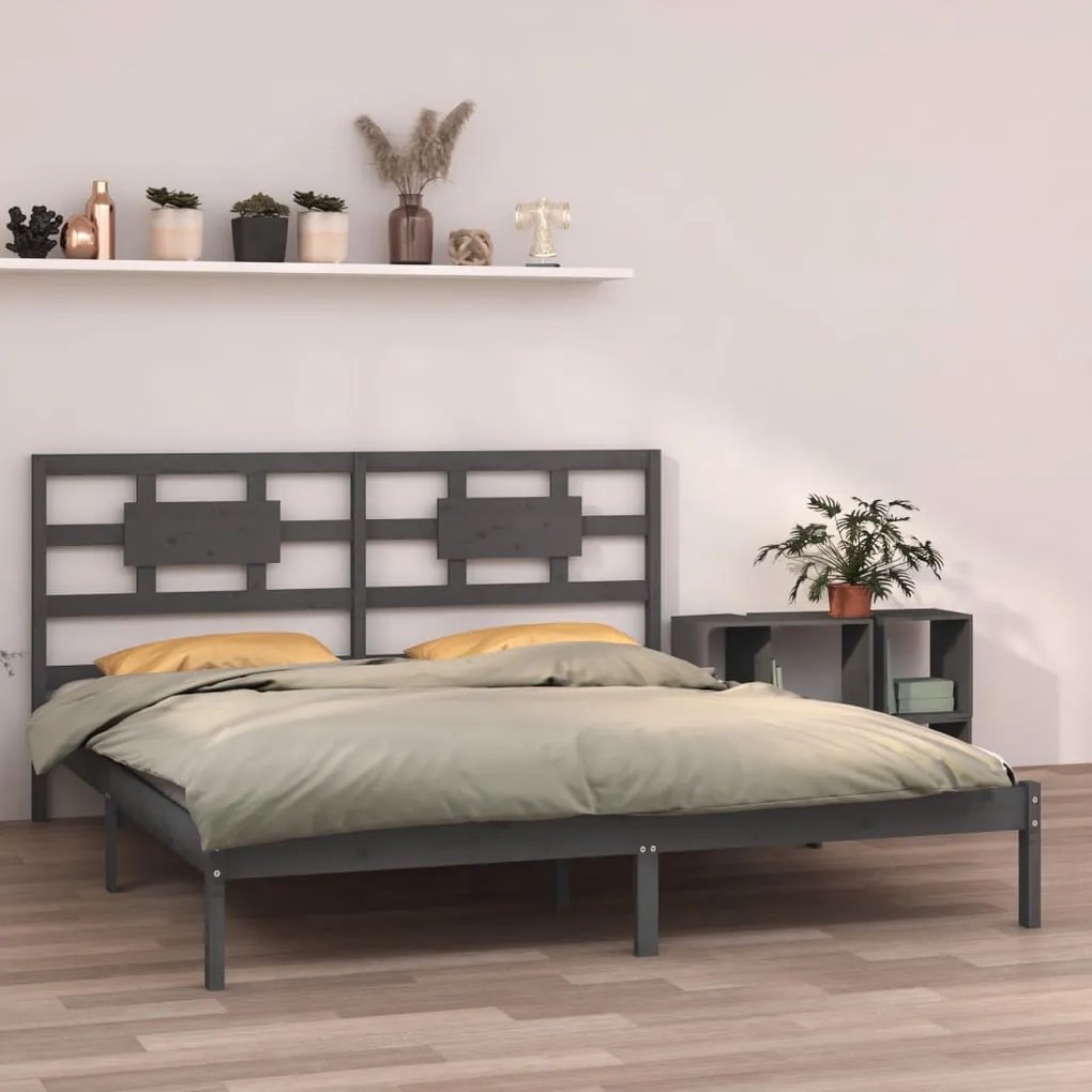 Giroletto Grigio İn Legno Massello 200x200 Cm /