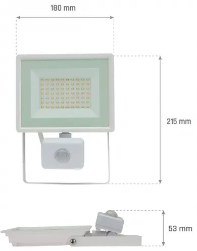 Proiettore LED con sensore di movimento NOCTIS LUX 3 LED/50W/230V 4000K IP44 bianco